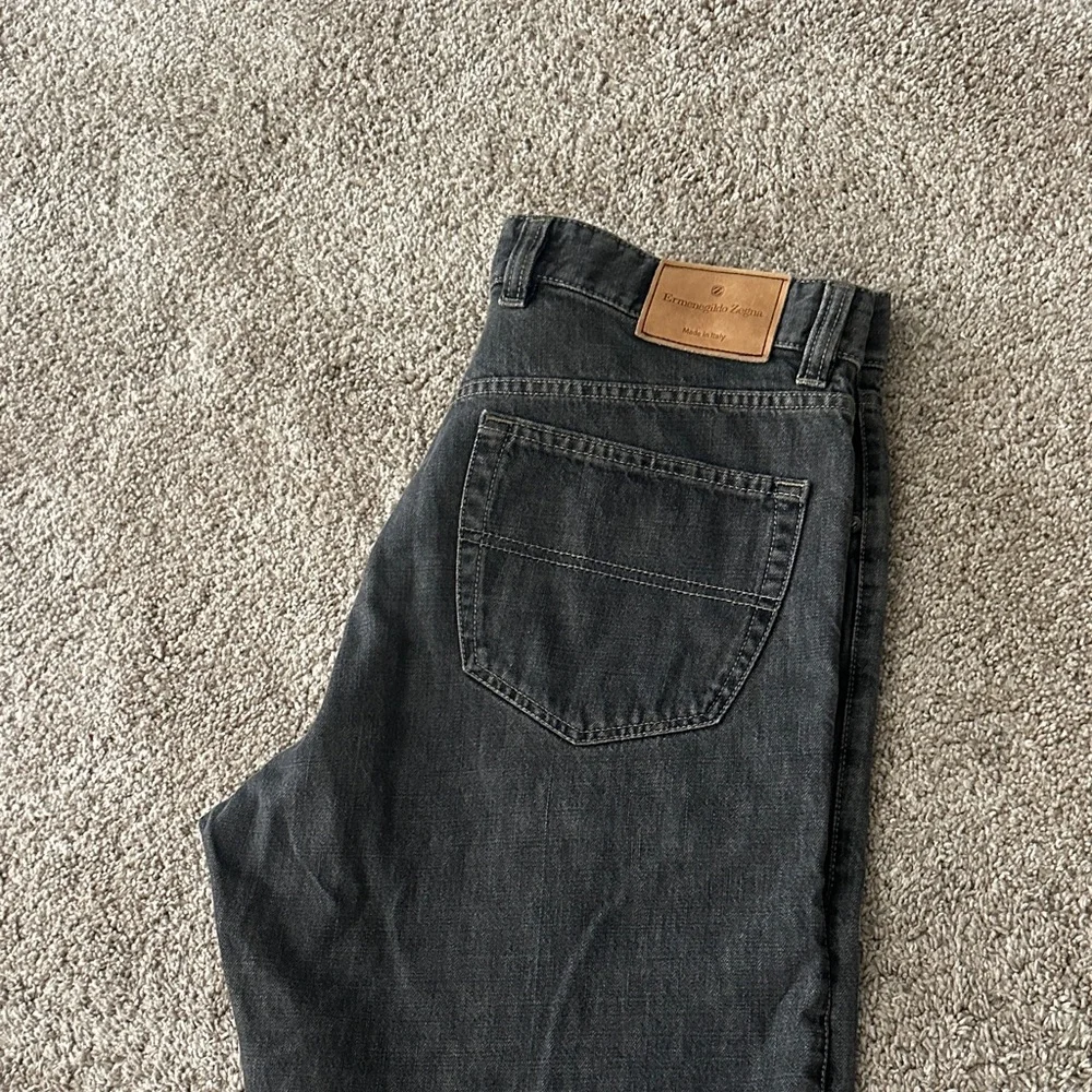 Ermenegildo Zegna- Men's Classic Black Jeans - Picture 12 of 16